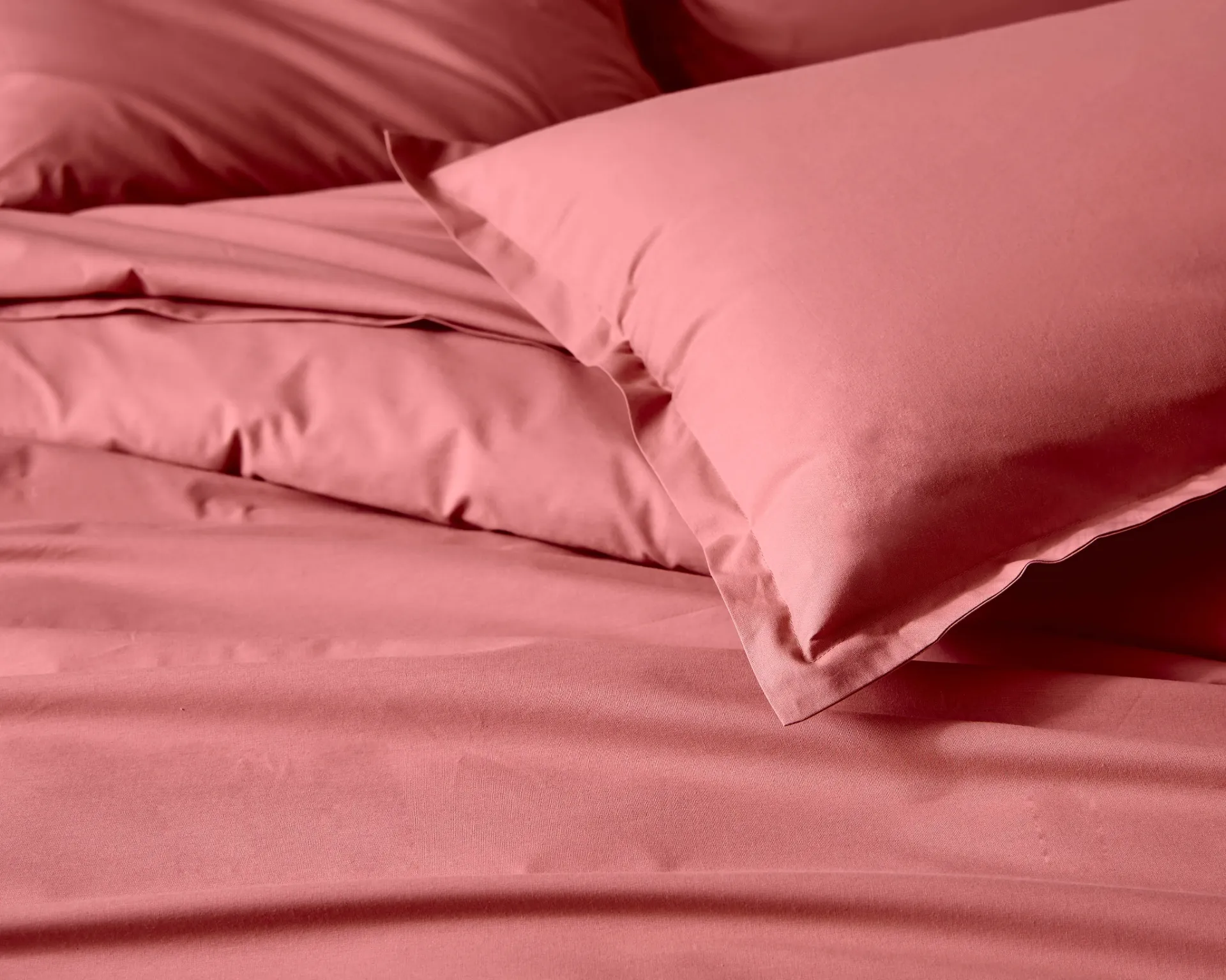 Taie d'oreiller volant piqué Percale 100 % coton 80 fils