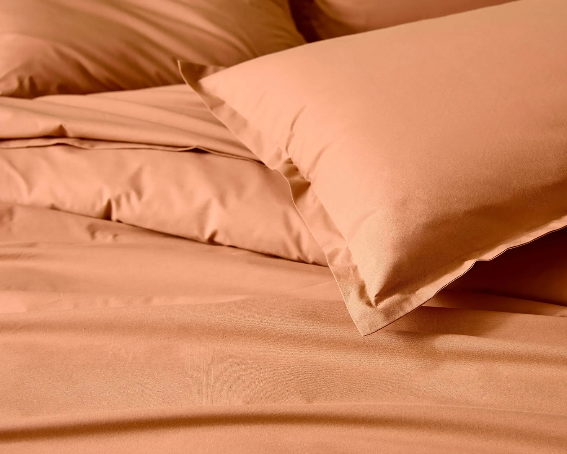 Taie d'oreiller volant piqué Percale 100 % coton 80 fils