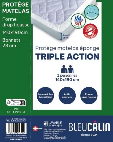 Jade (140x190 (lot de 8), Blanc)