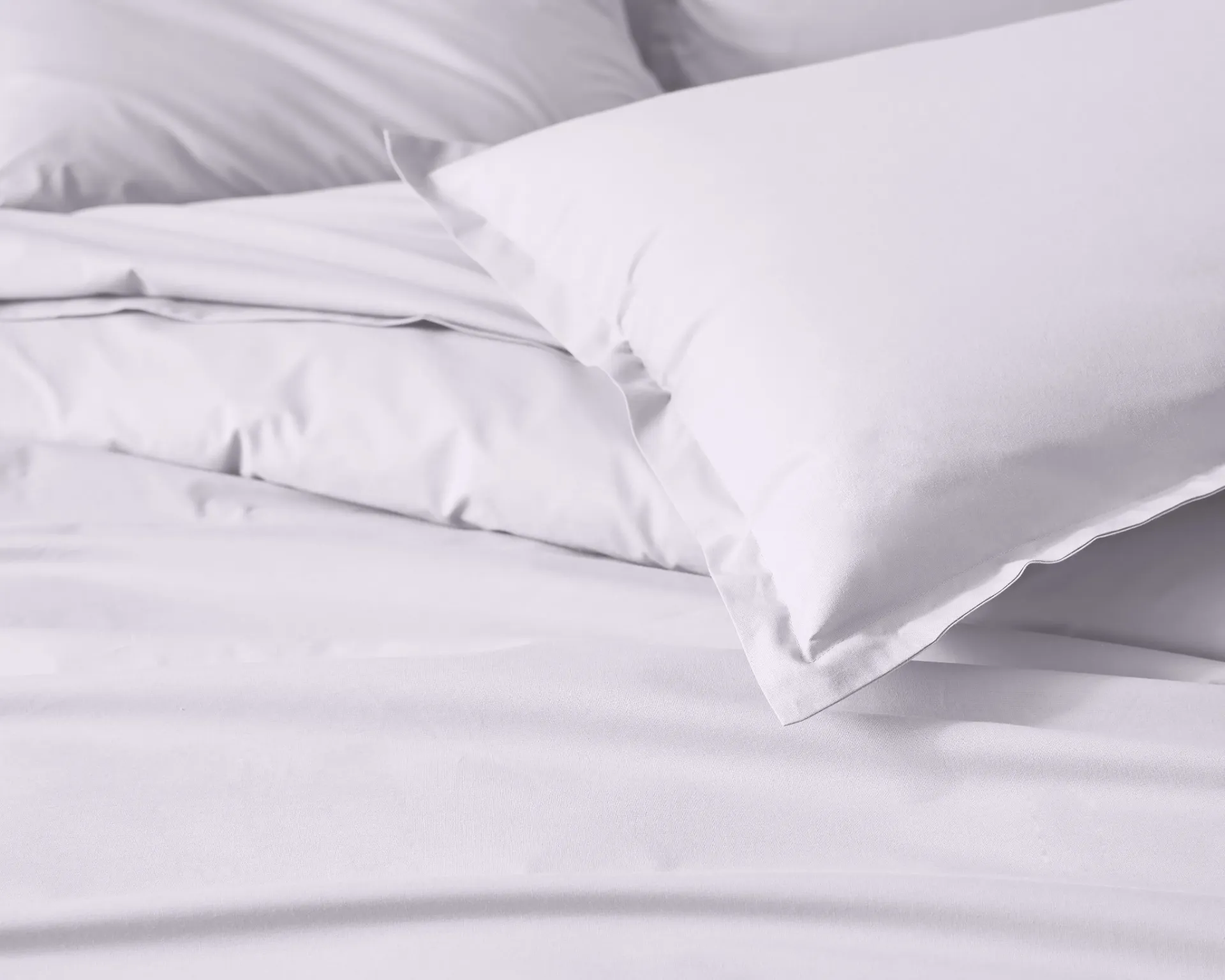 Taie d'oreiller volant piqué Percale 100 % coton 80 fils (Melba, ml x laize de 300 cm)