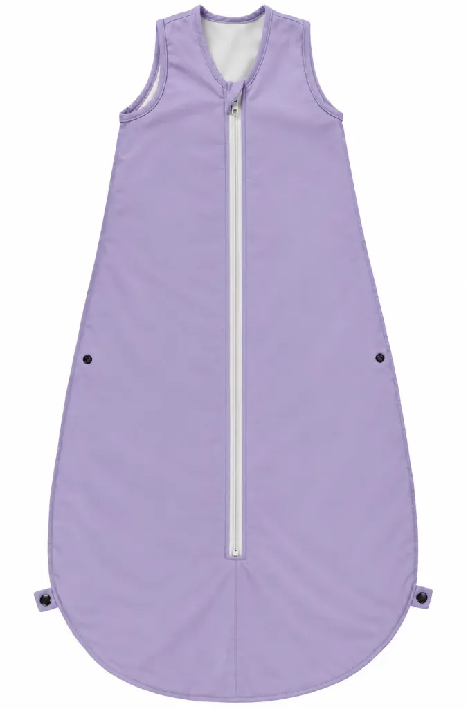 Gigoteuse jersey été zip central (Violette, 70/90 cm)