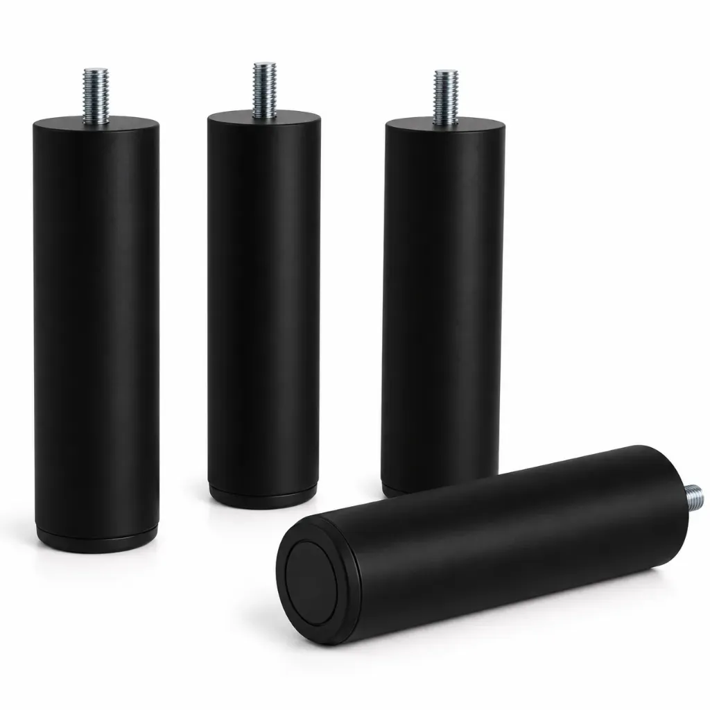 Pied cylindrique (15 cm, Grise)