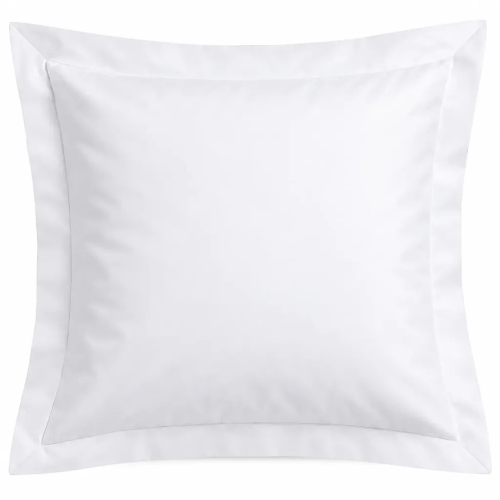 Taie d'oreiller avec volant 5 cm et  rabat 20 cm PC d'importation