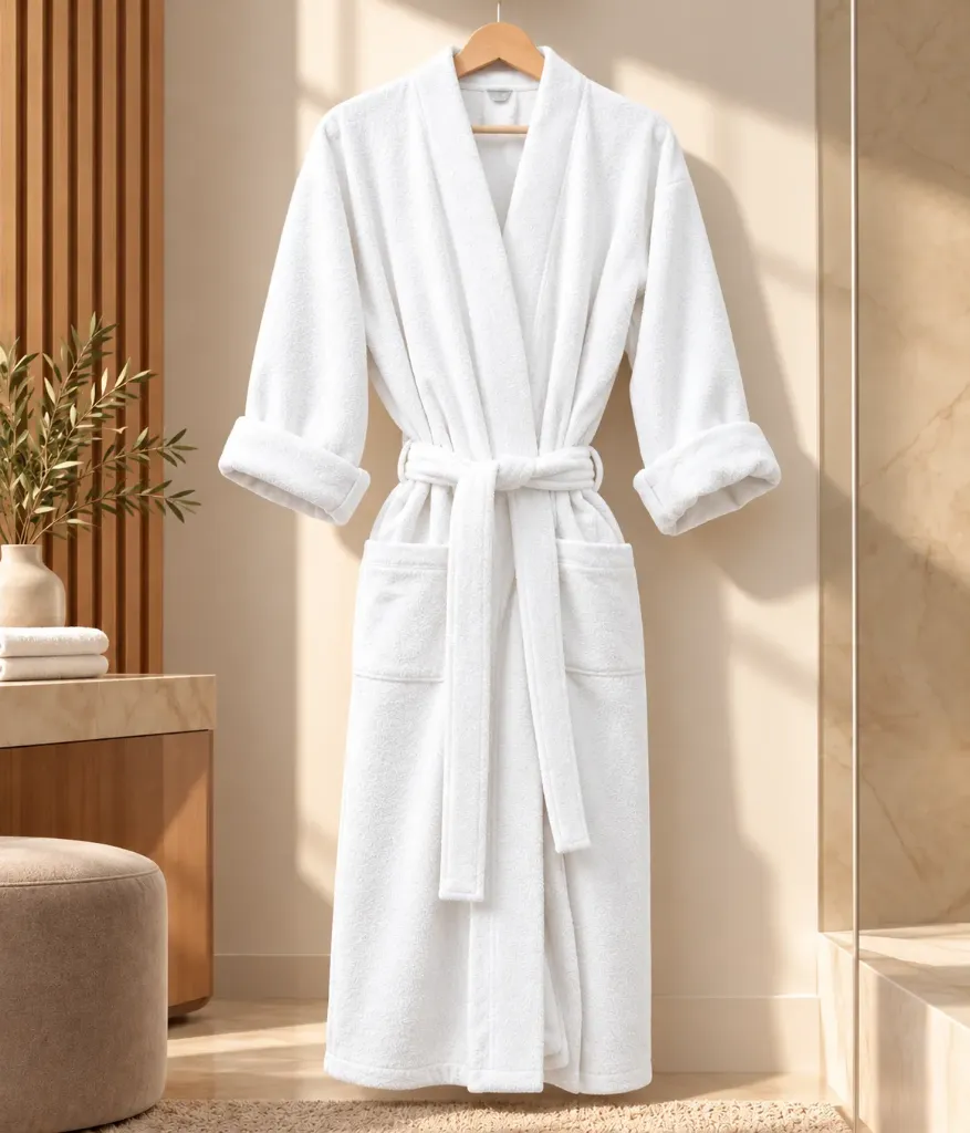 Peignoir Quiberon (Blanc, Taille 1 - S)